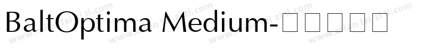 BaltOptima Medium字体转换